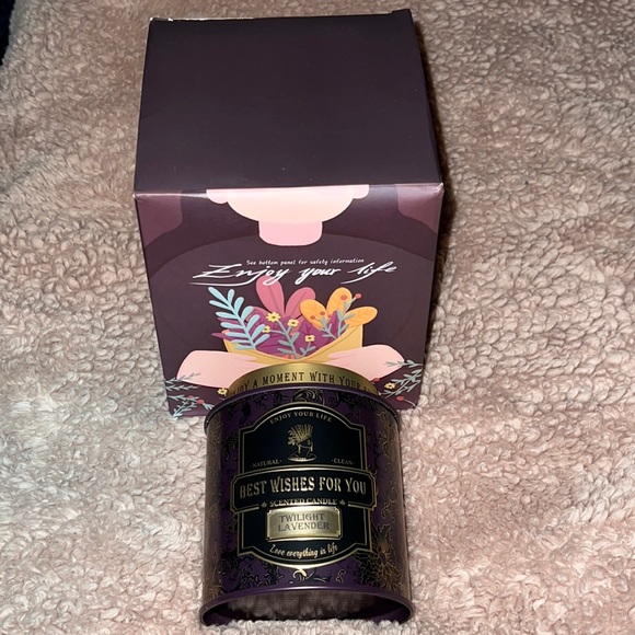 Enjoy Your Life Twilight Lavender Candle 100% Natural Cotton Wick Burn 60-65 Hrs - Picture 2 of 7